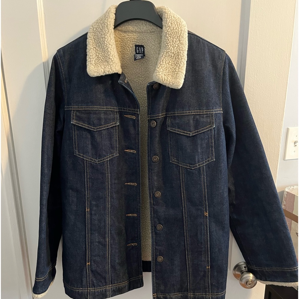 Fleece lined Gap denim jacket